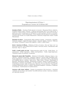 Esperimentazioni di Fisica 1