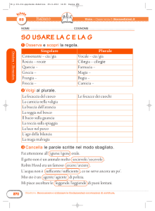 So usare la C e la G