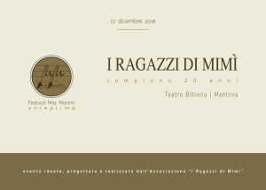 I RAGAZZI DI MIMÌ