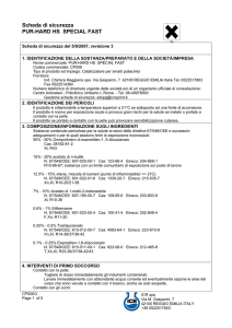 Scheda di sicurezza PUR-HARD HS SPECIAL