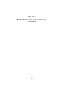 Funzione Caratteristica, Normale multivariata, convergenze