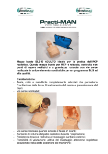 Mezzo busto BLS-D ADULTO ideale per la pratica dell`RCP