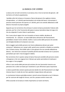 la banca che vorrei - Nuova Banca Marche