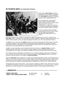 le origini del jazz