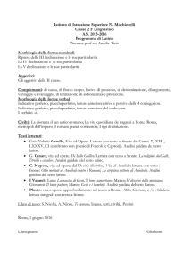 Istituto di Istruzione Superiore N. Machiavelli Classe 2 F Linguistico