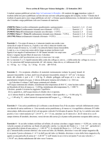 Prova scritta di Fisica per Scienze biologiche – 22 Settembre 2011 I