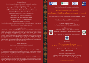 Programma settimana cultura peruviana