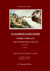 il tachione il dito di dio teoria unificata dell`universo fisico e mentale
