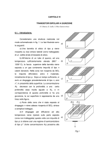 CAPITOLO VI TRANSISTORI BIPOLARI A GIUNZIONE 6.1