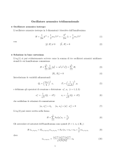 Oscillatore armonico tridimensionale