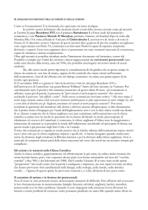 Come va l`ecumenismo? È la domanda che ogni tanto