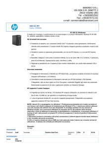 Scarica la scheda tecnica