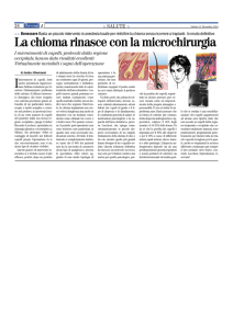 La chioma rinasce con la microchirurgia