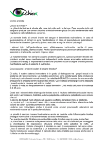 Occhio e tiroide Cosa è la Tiroide? La ghiandola tiroidea è situata