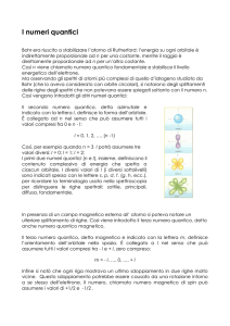 I numeri quantici