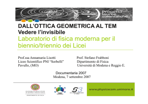 Laboratorio di fisica moderna per il Laboratorio di