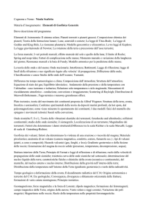 Cognome e Nome: Nicola Scafetta Materia d`insegnamento