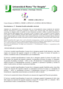 Esercitazione 17 - Macroarea di Scienze