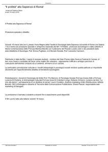 "Il profeta" alla Sapienza di Roma!