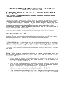 La CRT nel paziente con scompenso cardiaco