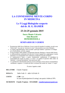 LA CONNESSIONE MENTE-CORPO IN MEDICINA Le 5 Leggi