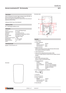 Scheda Tecnica - BTicino | Catalogo Italiano