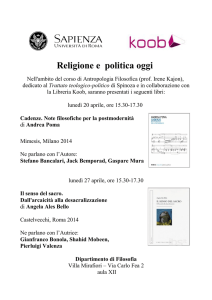 Religione e politica oggi
