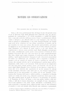 notizie ed osservazioni - OJS