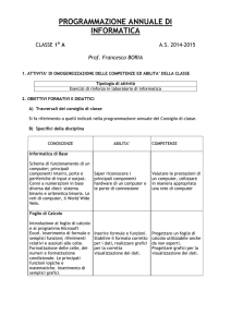 PROGRAMMAZIONE ANNUALE DI INFORMATICA