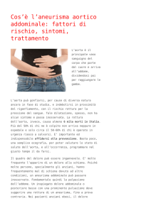 aneurisma aortico addominale: fattori di rischio, sintomi