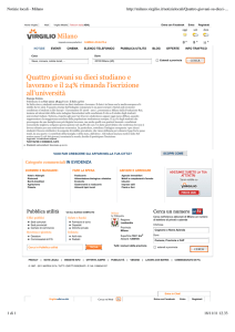 Notizie locali - Milano
