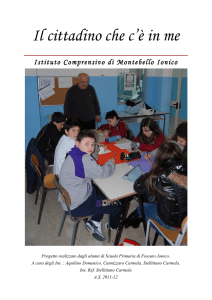 Il cittadino che c`è in me - Istituto Comprensivo di Montebello Jonico