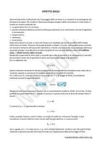 Effetto Joule - Notebook Italia