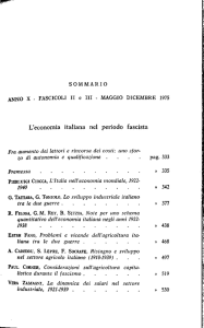L`economia italiana nel periodo fascista