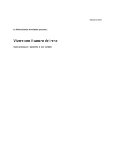 Vivere con il cancro del rene