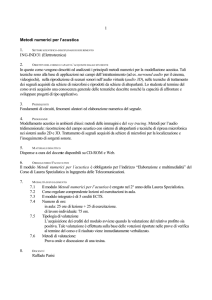 1 Metodi numerici per l`acustica 1. ING
