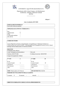 Storia delle tradizioni popolari - DiCEM