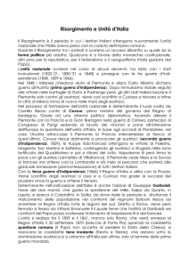 Risorgimento e Unità d`Italia