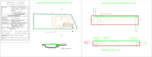 pianta vasca di decantazione scala 1:100 planimetria del recapito