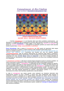 Entanglement Quantistico