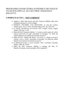 0 PROGRAMMA ESAME STORIA ECONOMICA