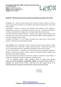 Associazione Culturale LINOX – Novara Linux User Group C.F.