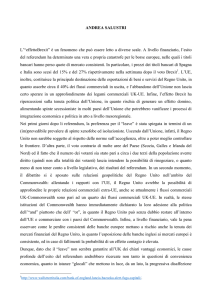 ANDREA SALUSTRI L`“effettoBrexit” è un fenomeno che può essere