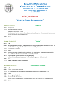 CONVEGNO NAZIONALE DEI CAPPELLANI DELLE CARCERI