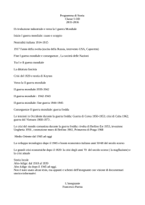 Programma di Storia Classe 5 OD 2015