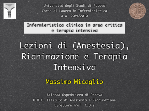 Lezioni di (Anestesia), Rianimazione e Terapia Intensiva - Area