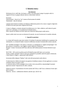 Appunti sull` identita` etnica