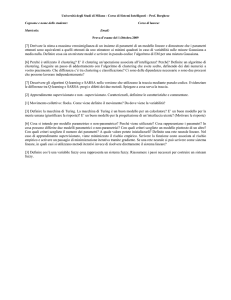 [7] Derivare la stima a massima verosimiglianza di un insieme di