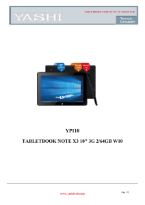 Scheda Tecnica YP118-Windows 10