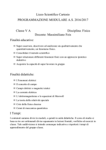 fois – fisica 5a - istituto cartesio